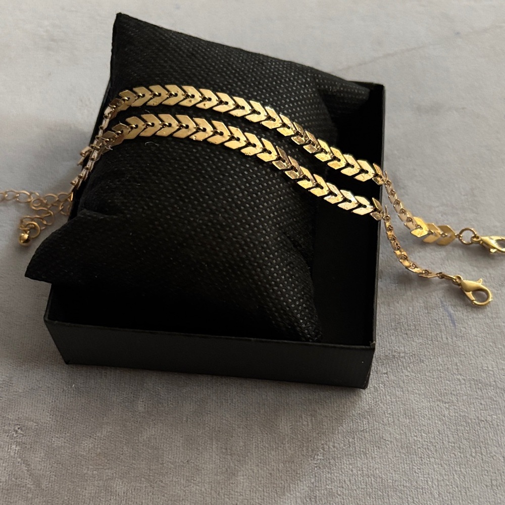 Gold Chevron Bracelet